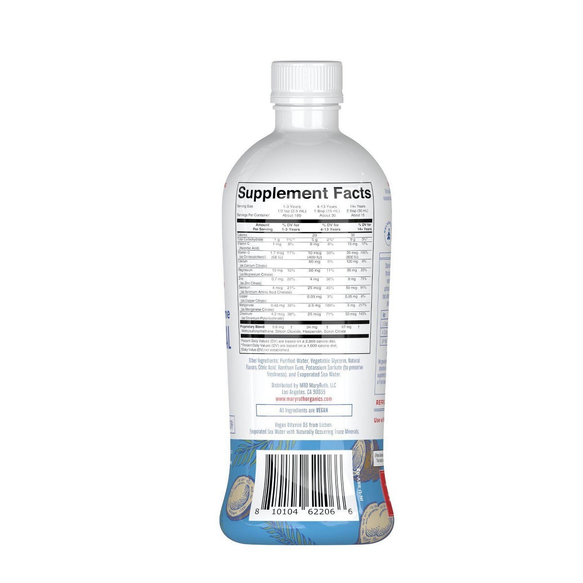 MaryRuth’s Liquid Nighttime Multimineral – Coconut – 15.22oz:1 Pack