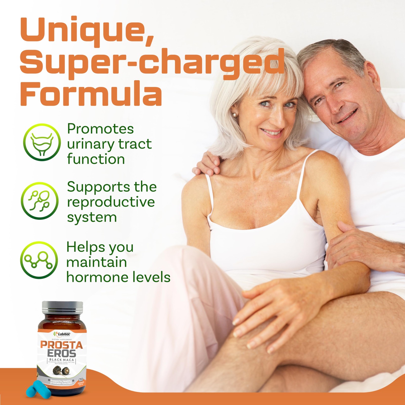 Prosta Eros – ProstaEros- Prostate Support Supplement – 60 Count (Pack of 1)