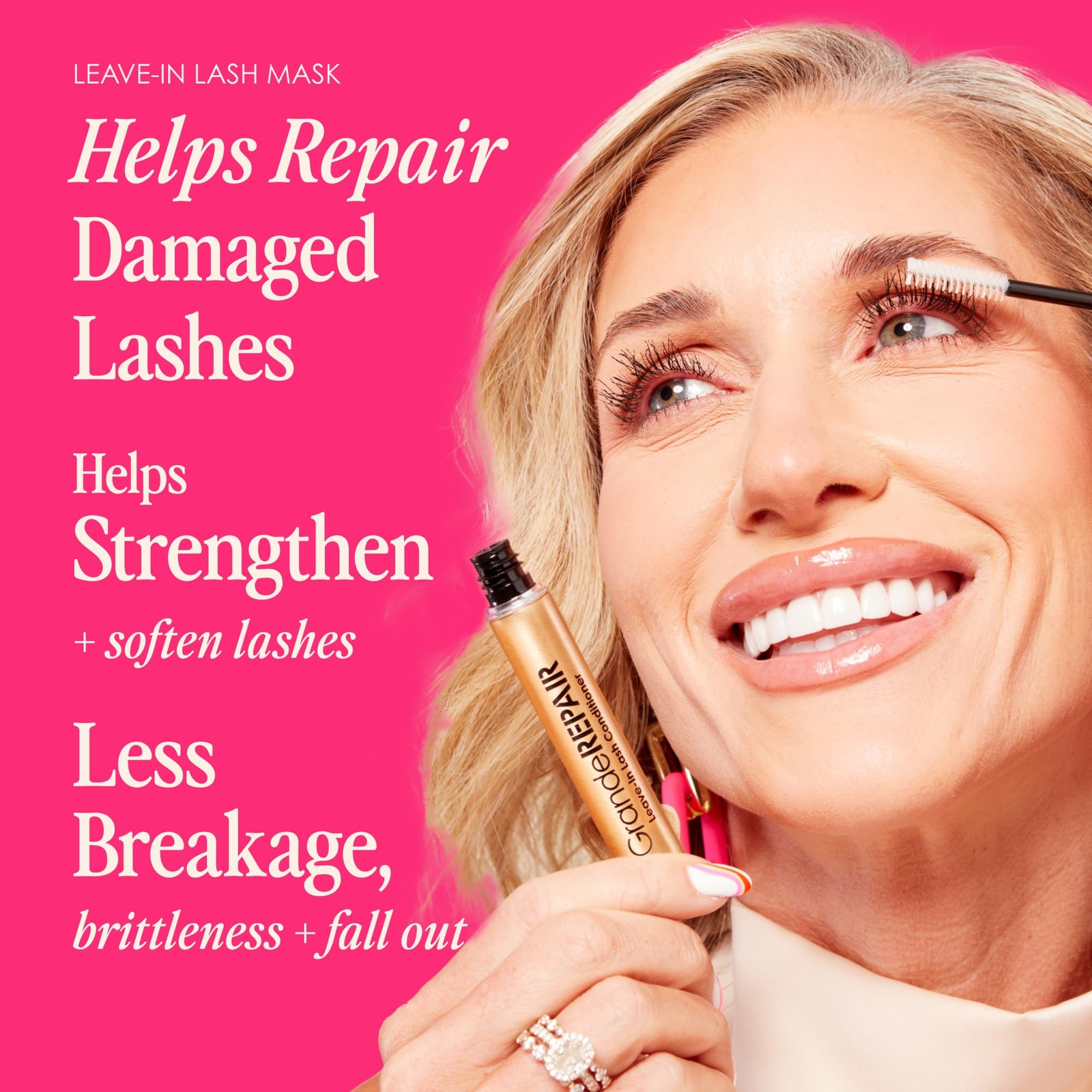 Grande Cosmetics GrandeREPAIR Leave-In Lash 0.1 Ounce (Pack of 1), B082WZGT2F