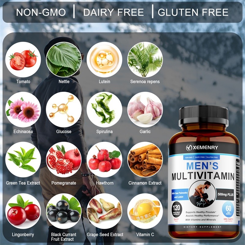 Men’s Multivitamin 240pcs- Saw Palmetto and Lutein – Healthy Male Prostate
