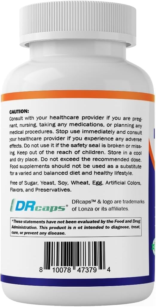 60 Count Lactobacillus Plantarum Capsules with Prebiotic Inulin for Gut Wellness