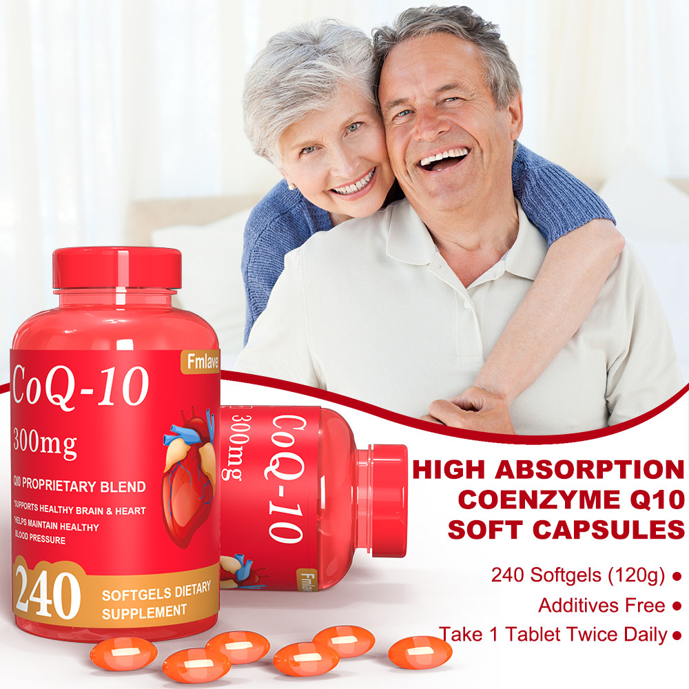2x CoQ-10 300mg 480 Softgels Coq10 Co Q10 Coenzyme Heart Support NON GMO US Ship