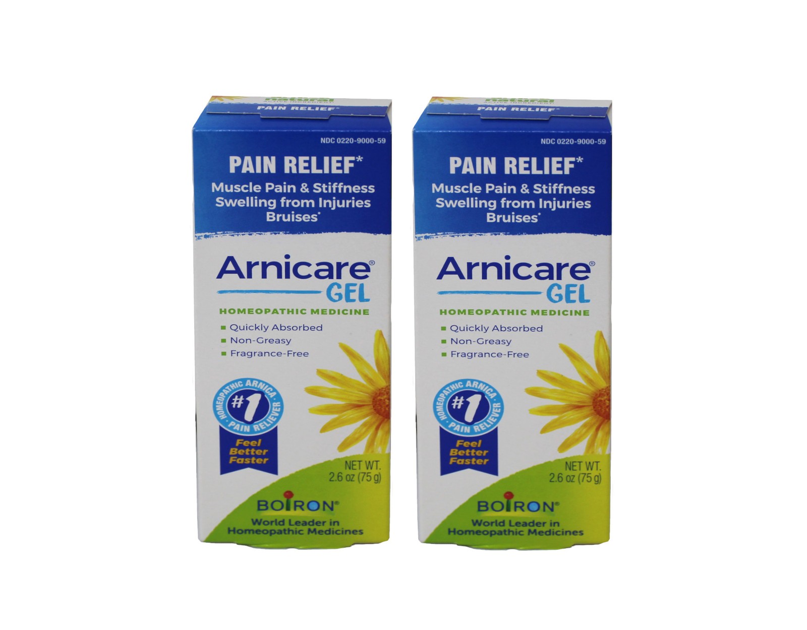 2 Pack of Boiron Arnicare Gel 2.6 oz