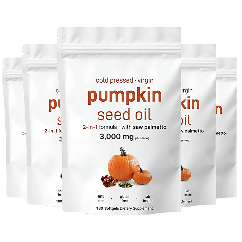 Seed Pumpkin Oil 3000mg + Saw Palmetto 300 mg | Prostate Support |180 Softgels