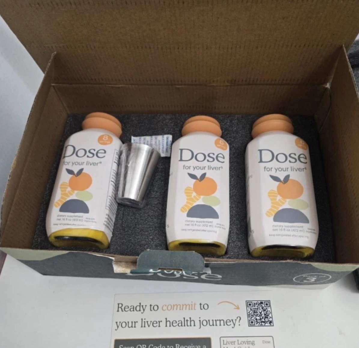 Three 16oz DOSE for Your Liver Cleanse Detox & Repair Bottles