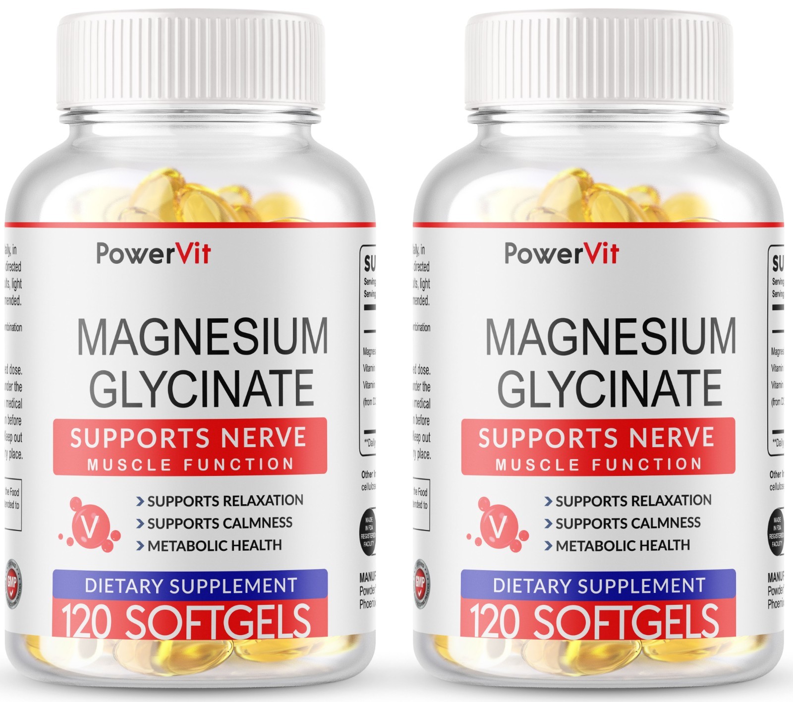 Magnesium Glycinate 400mg – 240 Softgels For Bone, Sleep Stress Relief Support