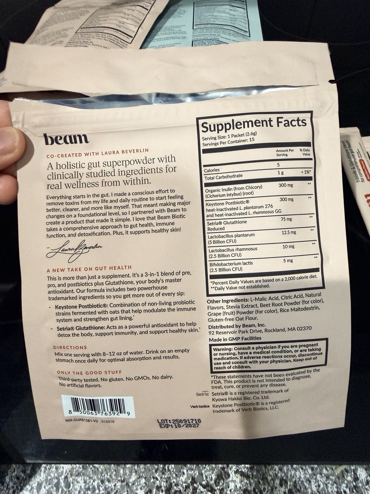 Beam Biotic, Mixed Berry & Blue Raspberry 44 Stick Packs, 0.09 oz (2.6 g) Each