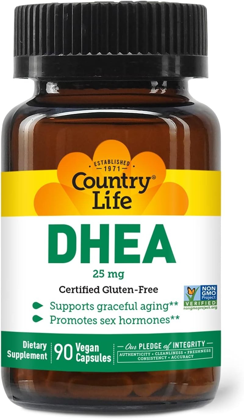 DHEA 25mg Capsules – 90 Count for Hormonal Balance & Energy Management