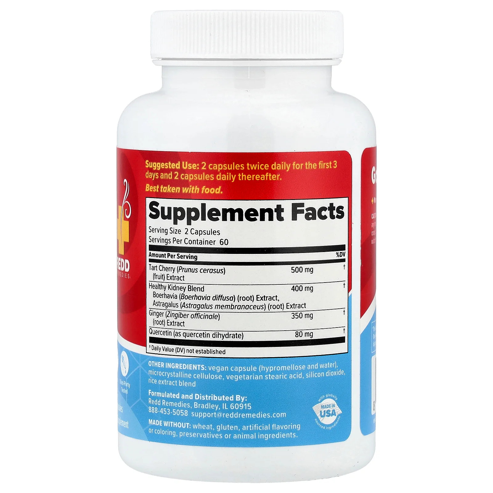 2 X Redd Remedies, Gouch!, Tart Cherry & Quercetin, 120 Vegan Capsules