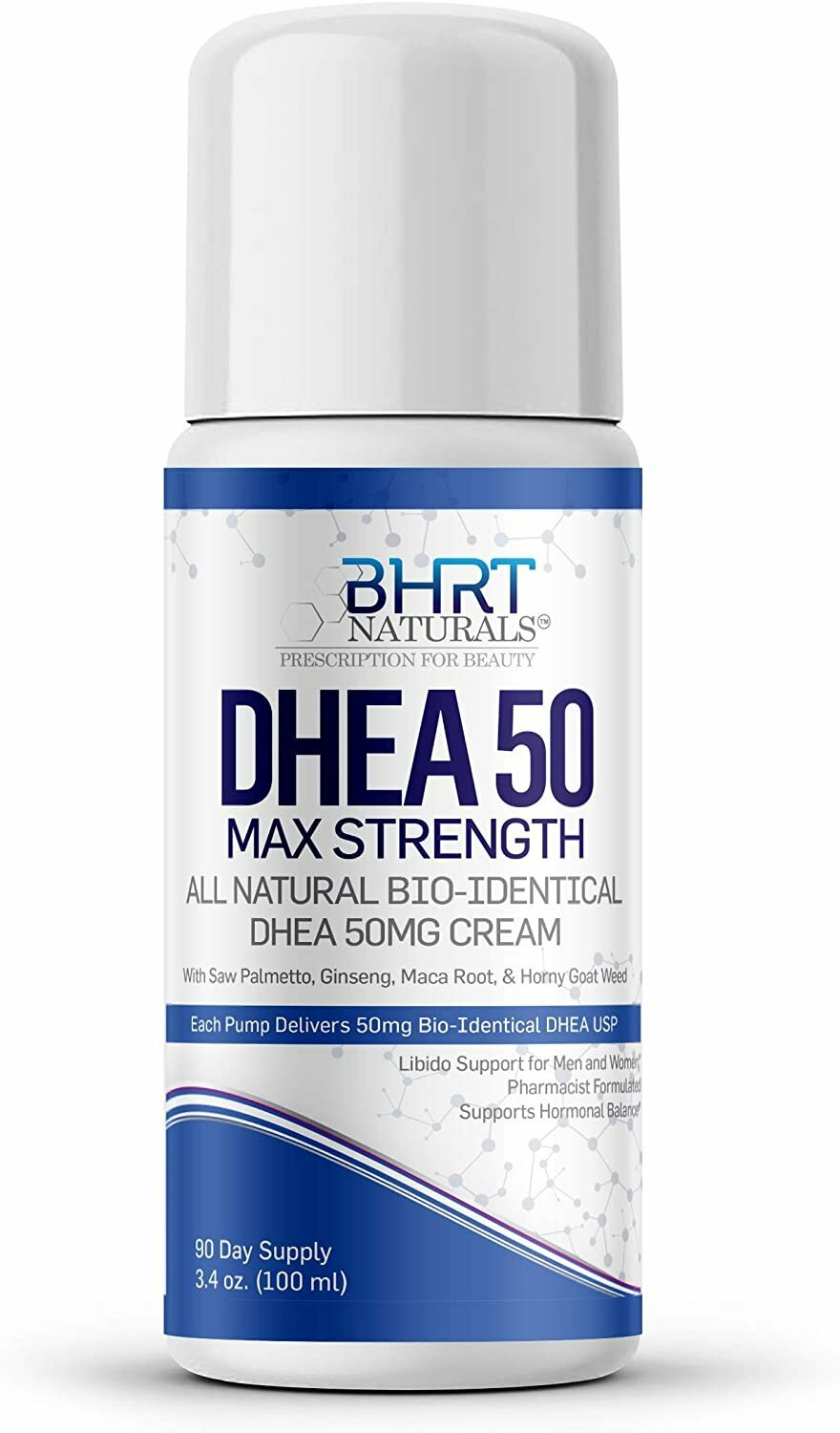 DHEA Cream 50mg for Men & Women Bioidentical DHEA USP, Natural Energy Supplement
