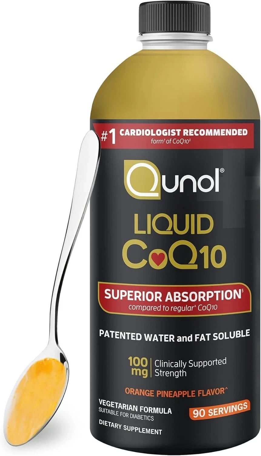 Qunol Liquid CoQ10 100mg Superior Absorption Heart Health 30.4oz 90 Servings