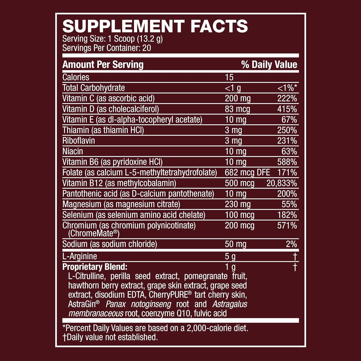 Life’s Fortune 5000mg L Arginine 1000mg L Citrulline Supplement Powder