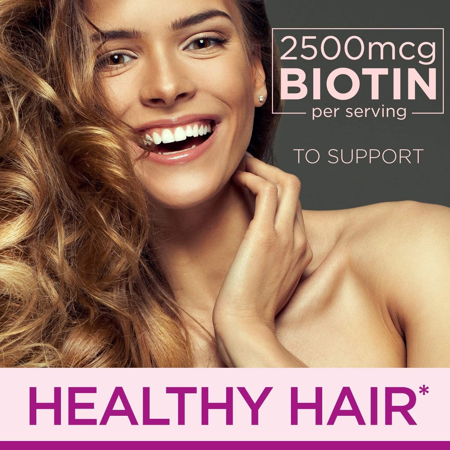 2 Pack Hair, Skin & Nails Gummies with Biotin & Collagen 160 Count (2×80) Orange