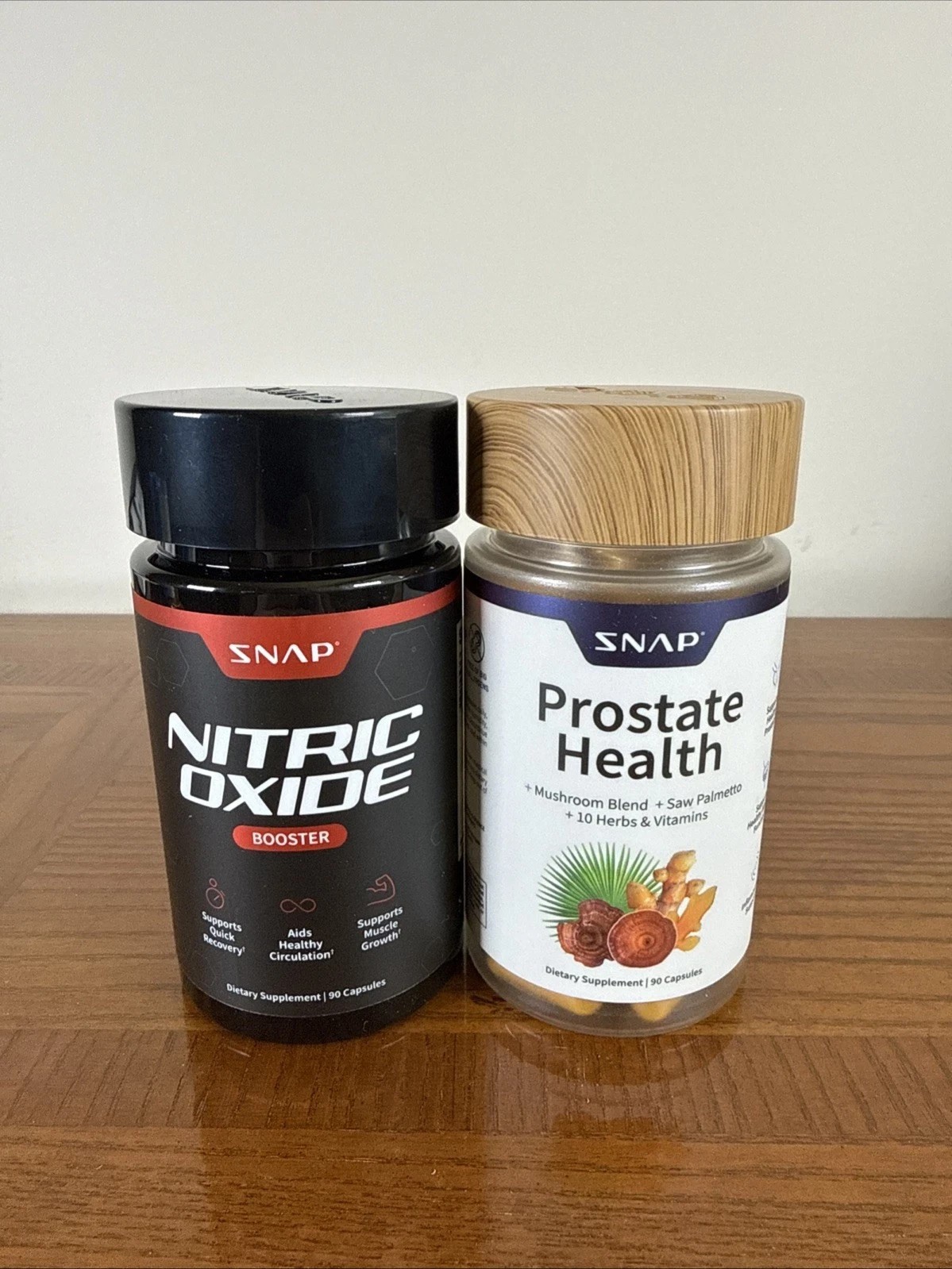 Snap Supplements -Nitric Oxide Booster90ct +Prostate Health Bundle Free ship++