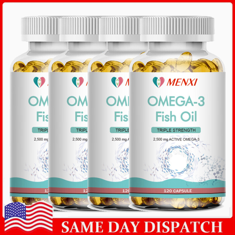 1/2/4x Omega 3 Fish Oil Capsules Triple Strength Joint Support 3600 mg EPA & DHA