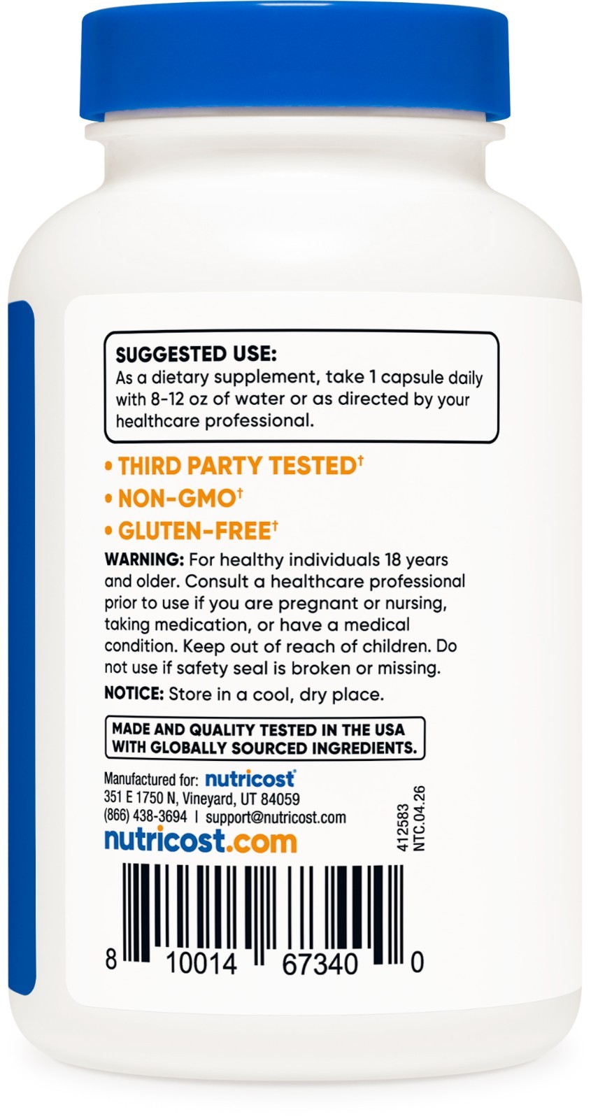 Nutricost Pygeum 5000mg, 120 Capsules- Vegetarian Capsules, Non-GMO, Gluten Free