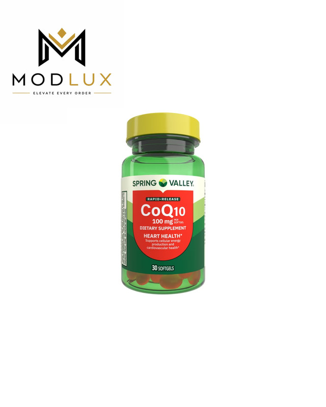 Spring Valley Rapid-Release CoQ10 Supplement 100 mg, 30 Count