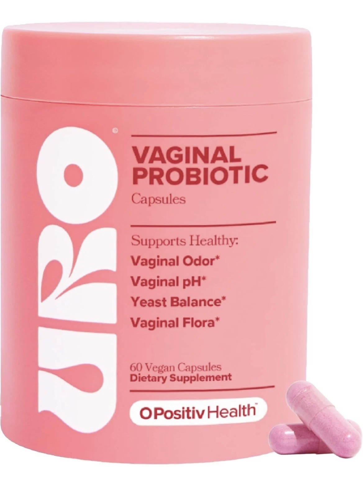 2PACK URO O Positiv Vaginal Probiotics for Women pH Balance w/ Prebiotic New