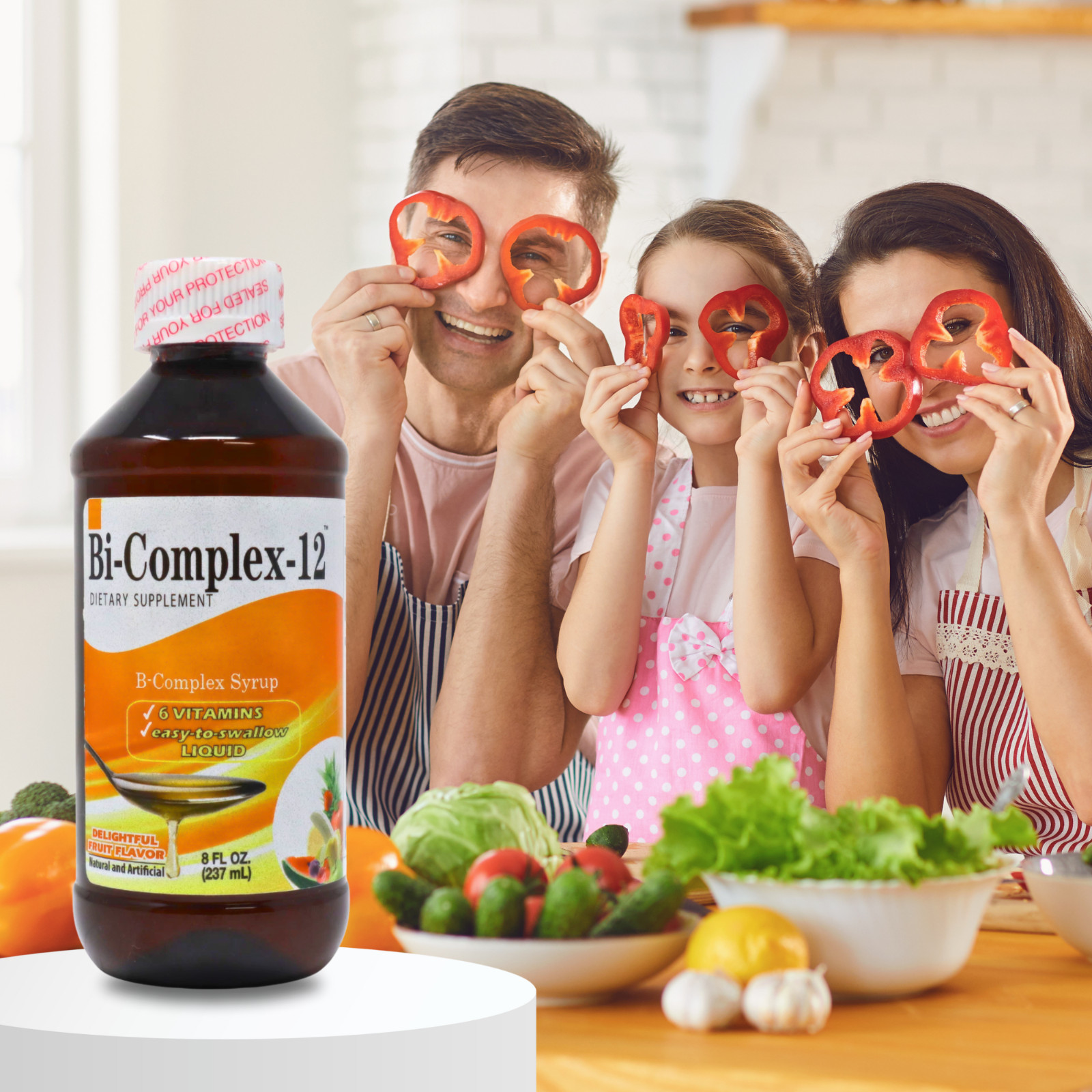 Menper Bi-Complex 12 Liquid 8 fl oz – Energy Support & Metabolism (3-Pack)