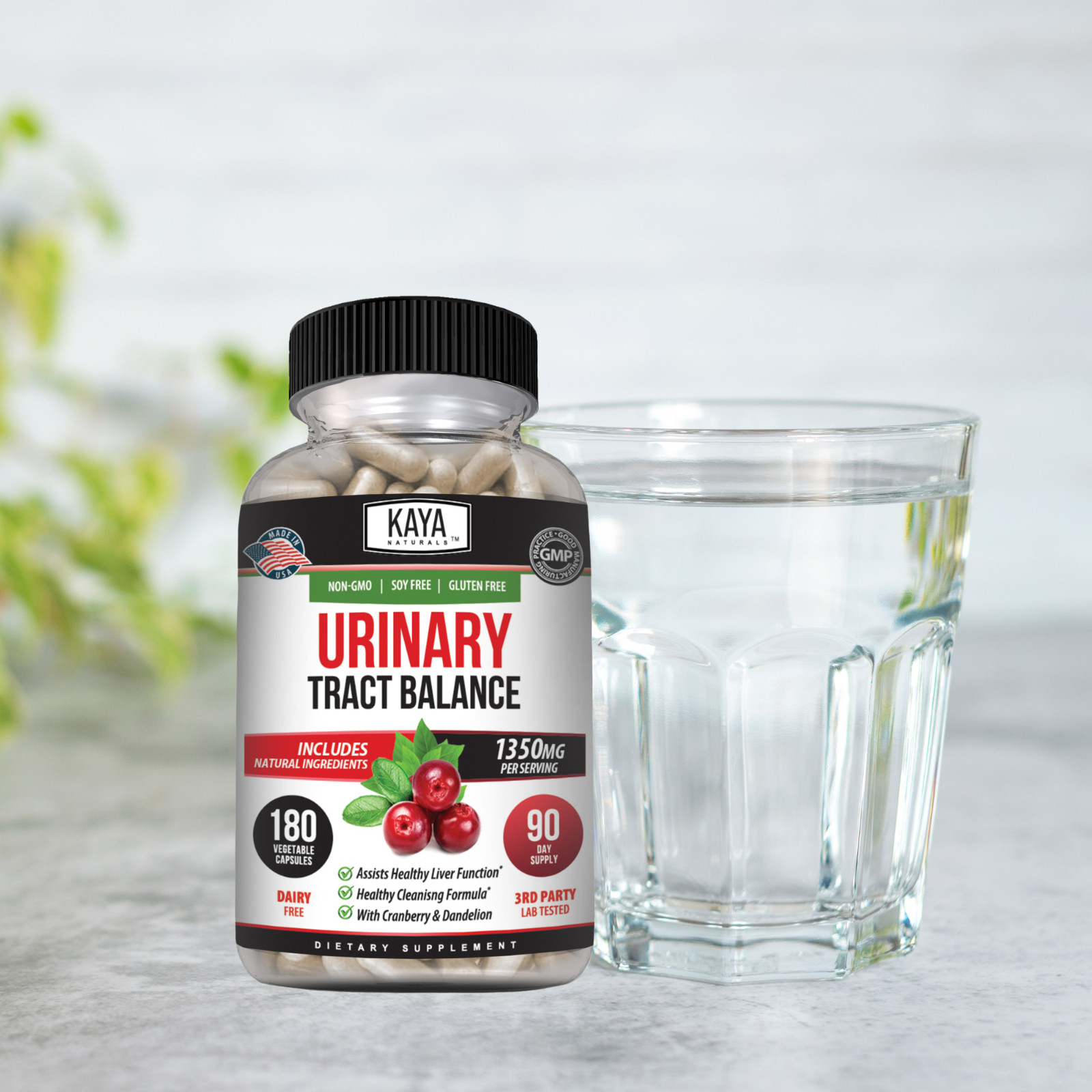 Urinary Tract Balance D Mannose Powder Cranberry Hibiscus Flower Dandelion Root