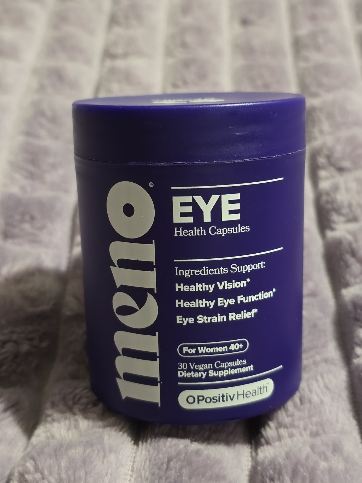 O Positiv MENO Eye Health Capsules Lutein, Zeaxanthin, Bilberry Extract, Vitamin