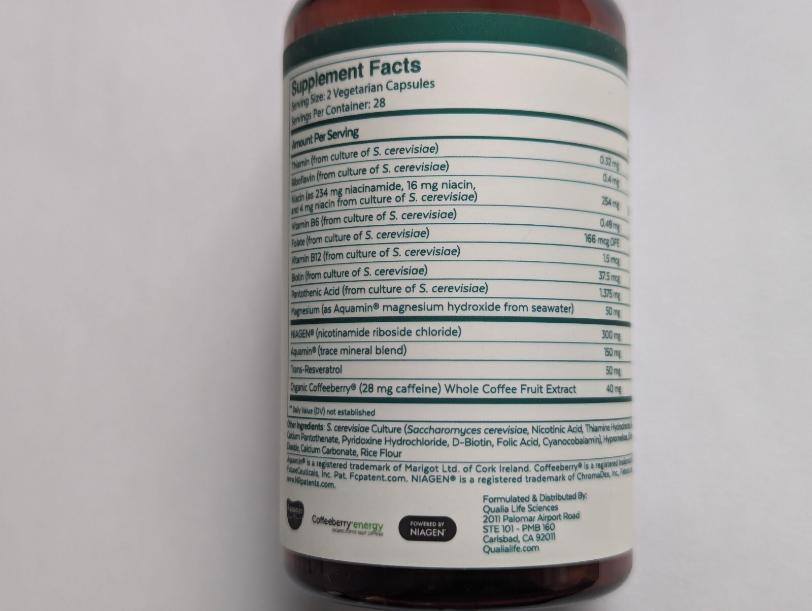 Qualia NAD+ Nicotinamide Riboside Optimized Aging – 56ct- New – USA Seller