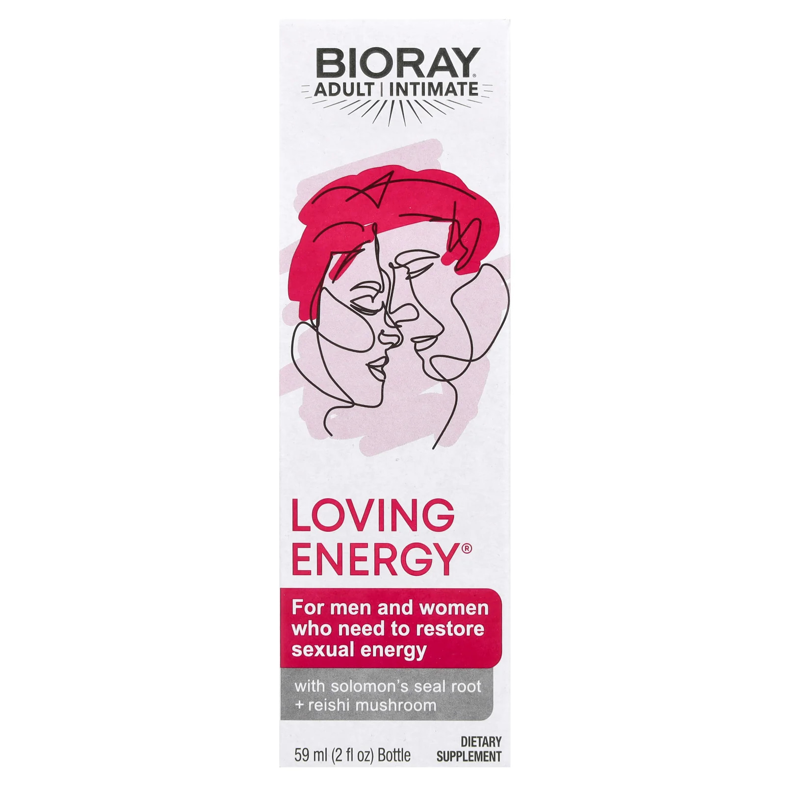 2 X Bioray, Loving Energy�, Adult Intimate, 2 fl oz (59 ml)