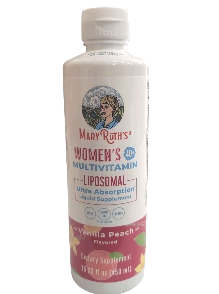 Women’s 40+ Multivitamin with Hormonal Support, Vanilla Peach, 15.22 fl oz