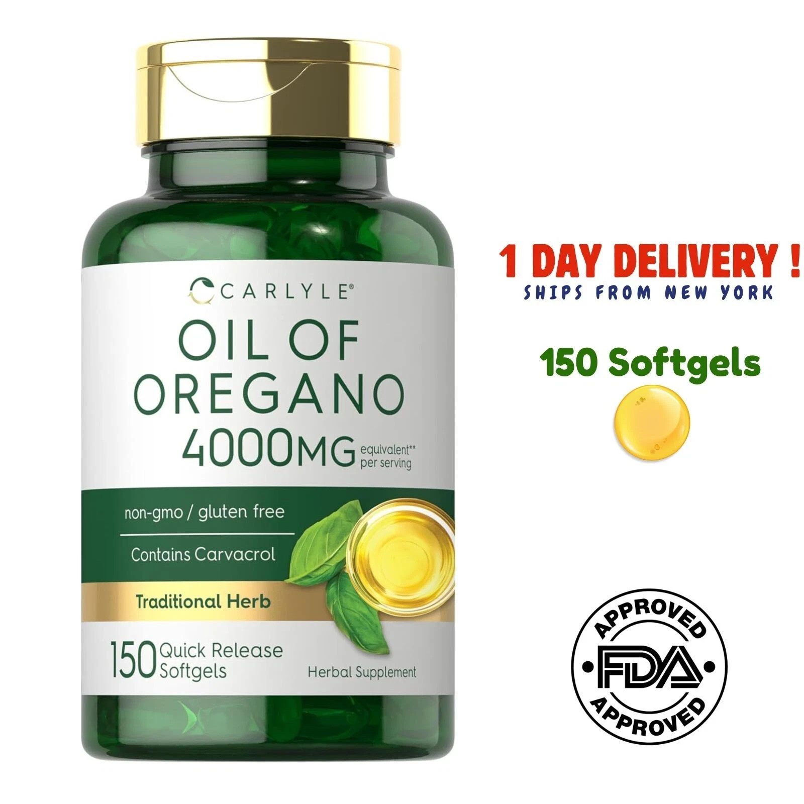 Genuine Oil of Oregano Carlyle Softgels Better Than Micro Ingredients Certified.