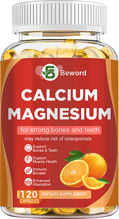 Calcium Magnesium Zinc with Vitamin D3 Support Bone Musle Nerve Health 120 PCS