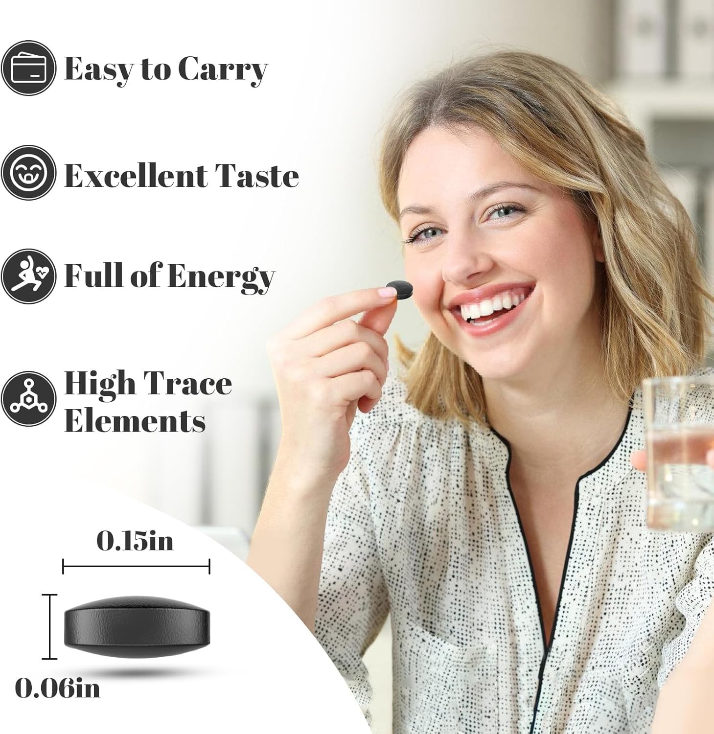 Shilajit 30000MG Pure Himalayan with 85 Trace Minerals 60 Count