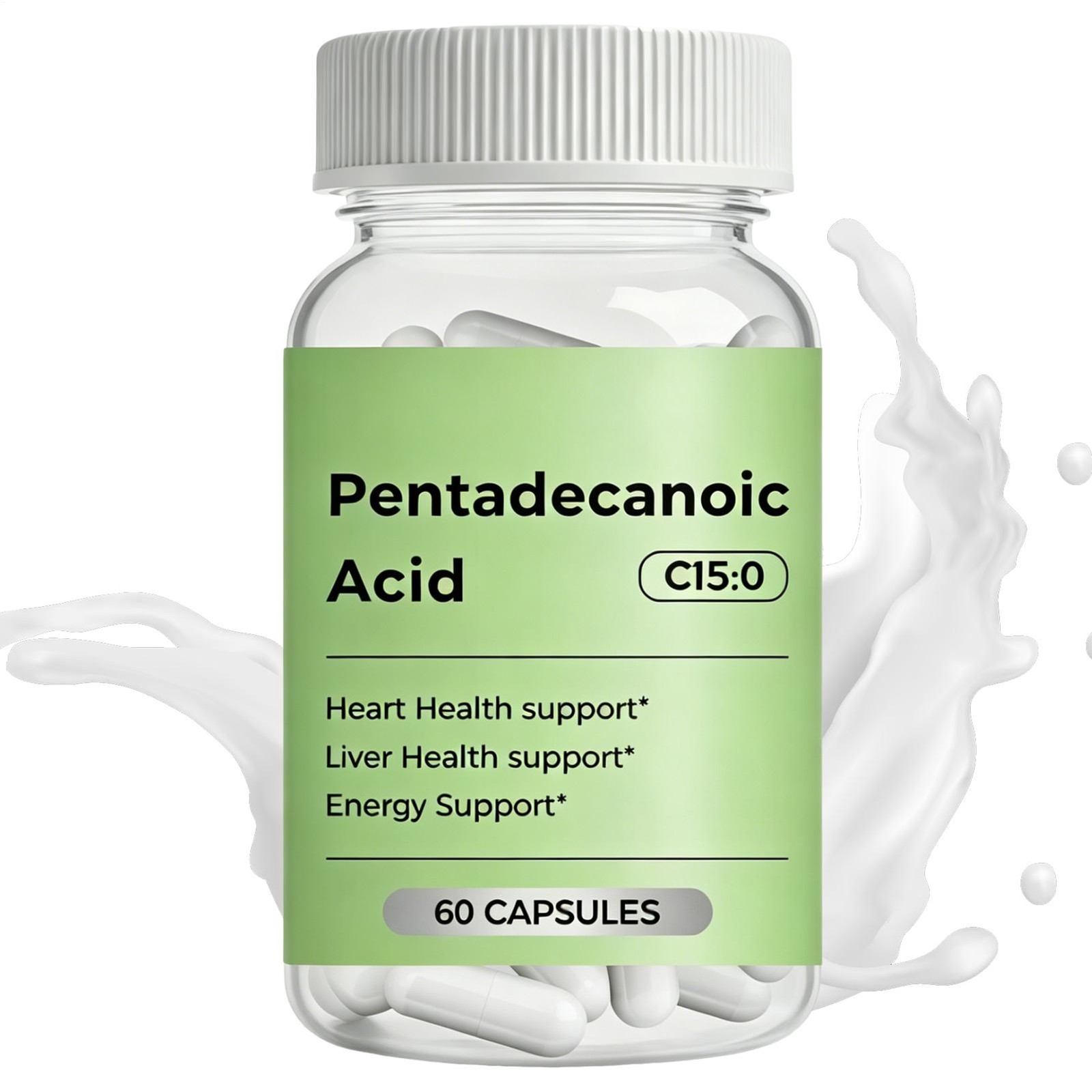 C15:0 Supplement, 60 Caps Pentadecanoic Acid, High Altitude Sheep Milk Sourced