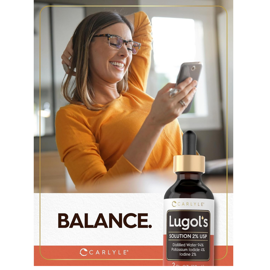 Lugols Iodine 2 Percent 2 Fl Oz Potassium Iodide and Solution