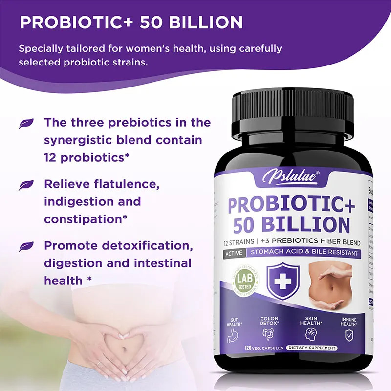 Probiotic+ 50 Billion 120pcs – Balances Intestinal Flora, Intestinal Digestion