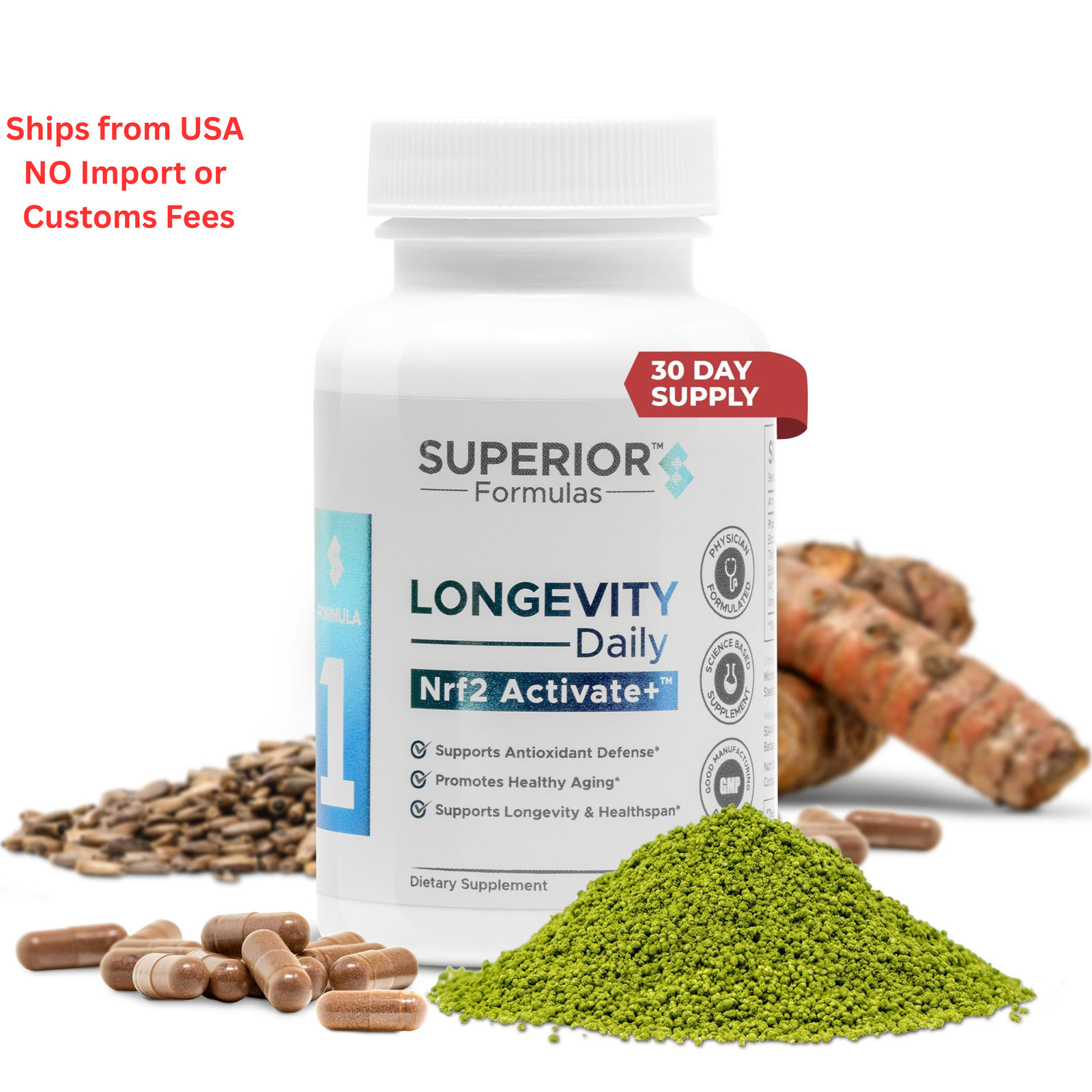 Superior Formulas Nrf2 Activator Supplement – 60 Count (Pack of 1), Blue