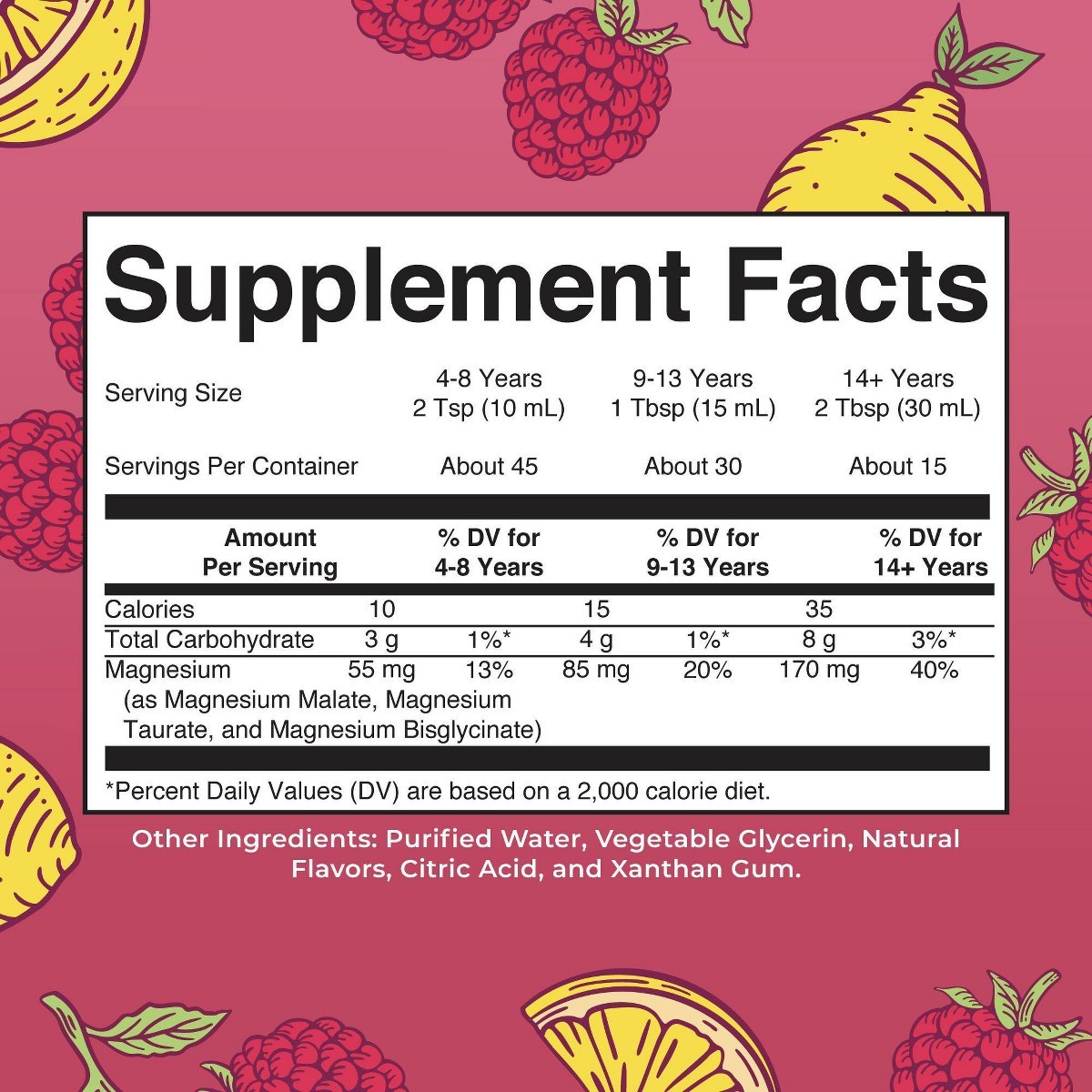 MaryRuth’s Liquid Magnesium Blend – Raspberry Lemonade – 15.22 fl oz