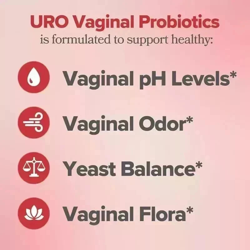URO Vaginal Probiotics for Women pH Balance with Prebiotics & Lactobacillus Prob