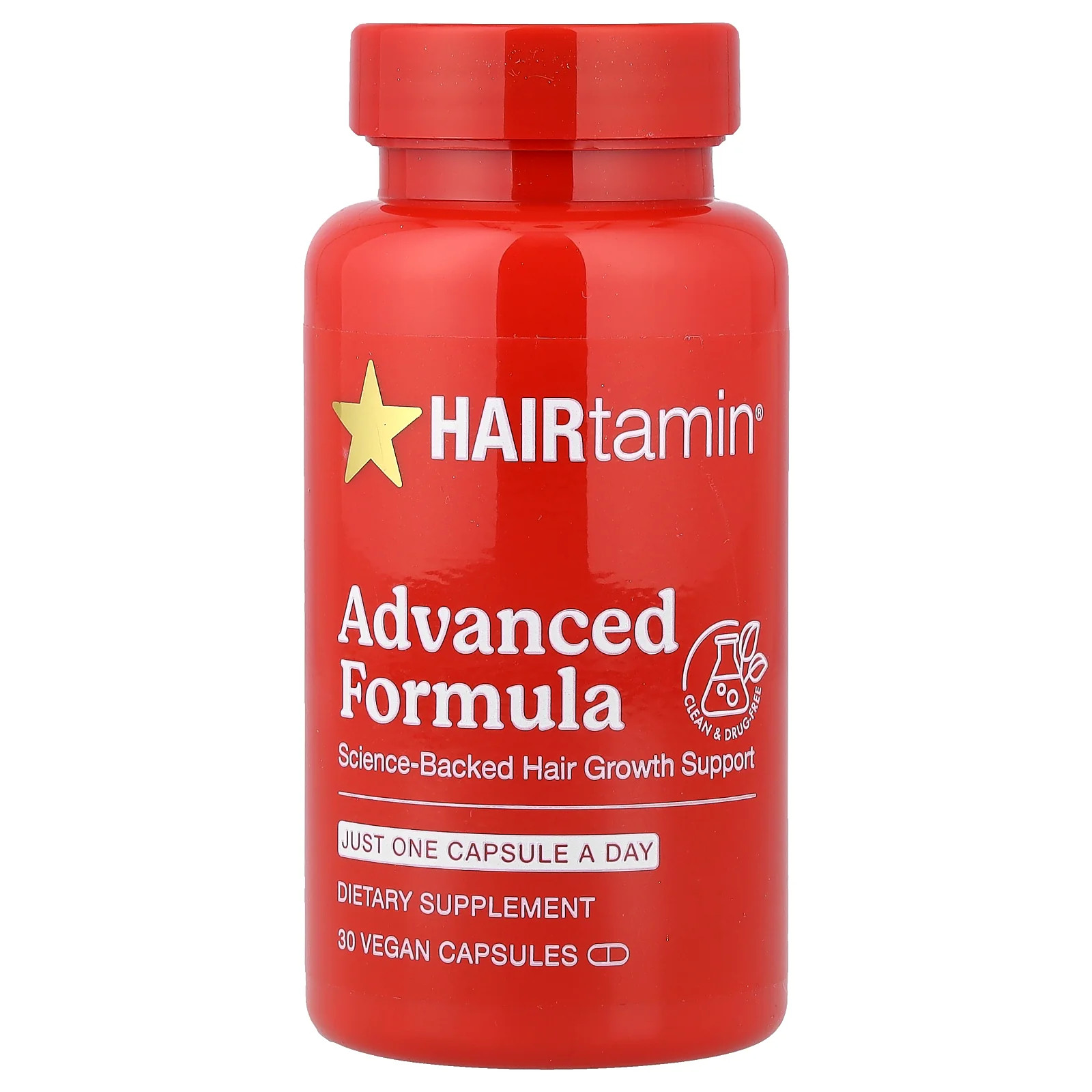 2 X HAIRtamin, Advanced Formula, 30 Vegan Capsules