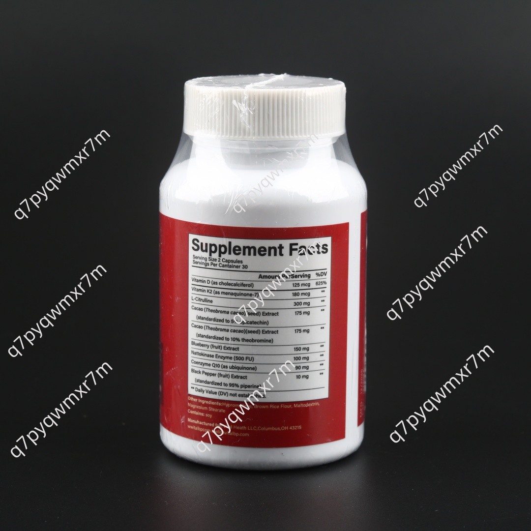 1 Pack Vital BP Enhanced Blood Support Vitamin Formula VitalBP 60 Count Capsules