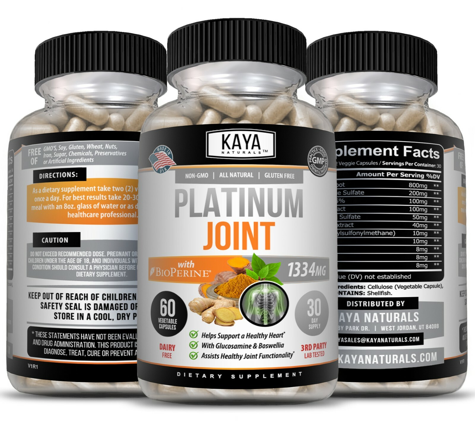 Platinum Joint, Pain Relief, Joint Support, Anti Inflammatory, Turmeric, MSM