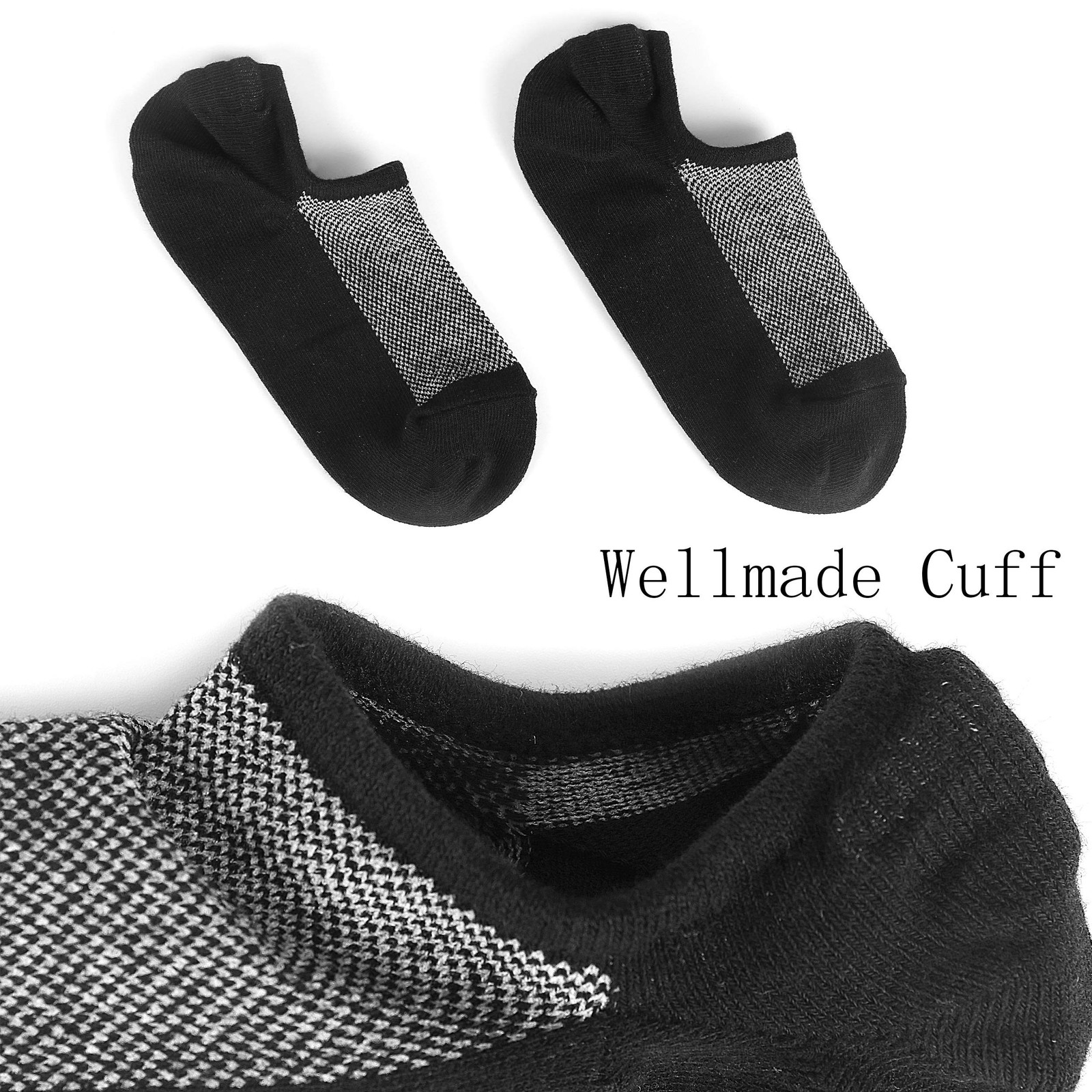 Mottee&Zconia No Show Socks for Unisex Mens Womens Low Cut No See Liner Invis…