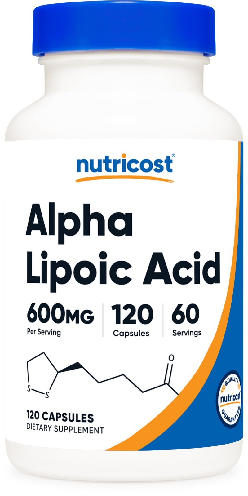 Nutricost Alpha Lipoic Acid 600mg Per Serving 120 Caps, 60 Servings