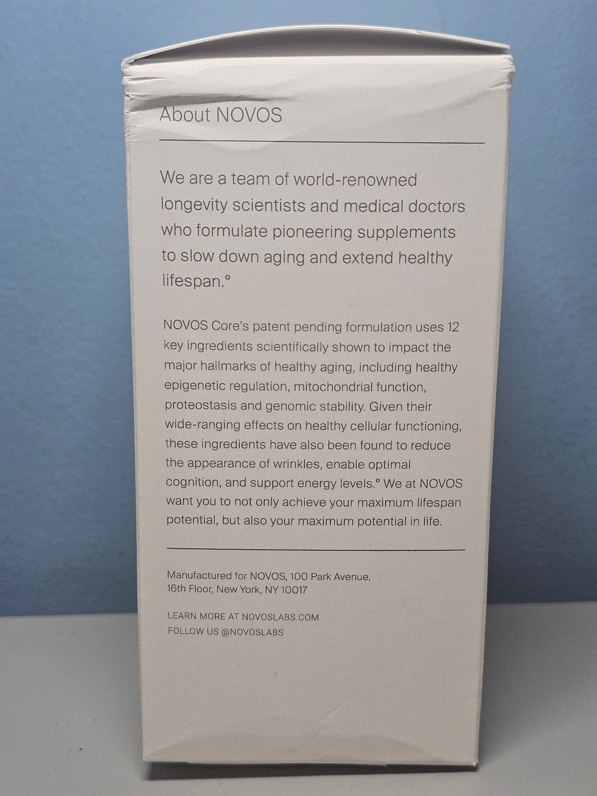 Novos – Novos Core Vitamin Drink Mix -Orange -30packets -Exp 06/27 -New! Sealed!