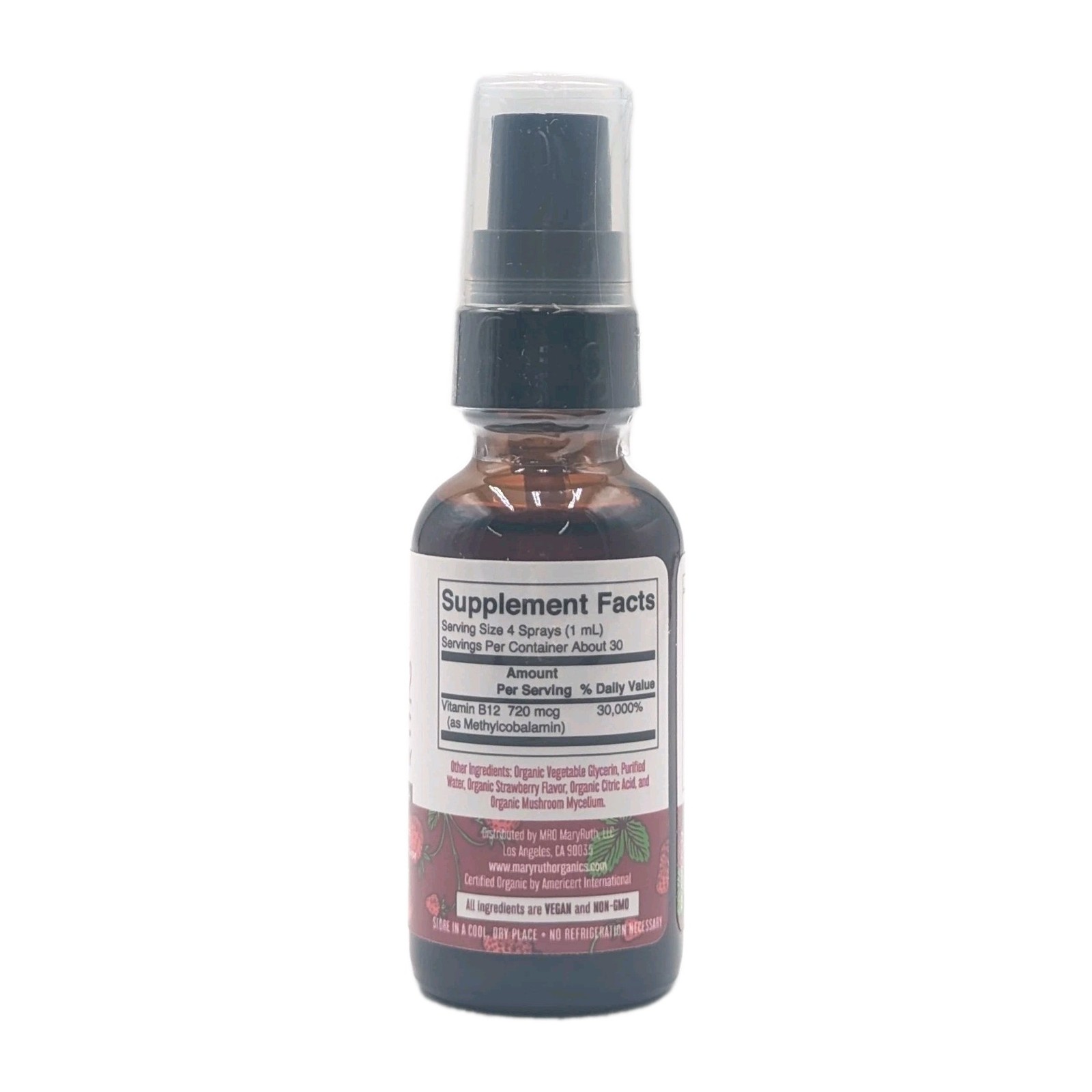 MaryRuth Organic Vitamin B12 Liquid Spray | 720 mcg | 1 Fl Oz | EXP 1/2027 | New