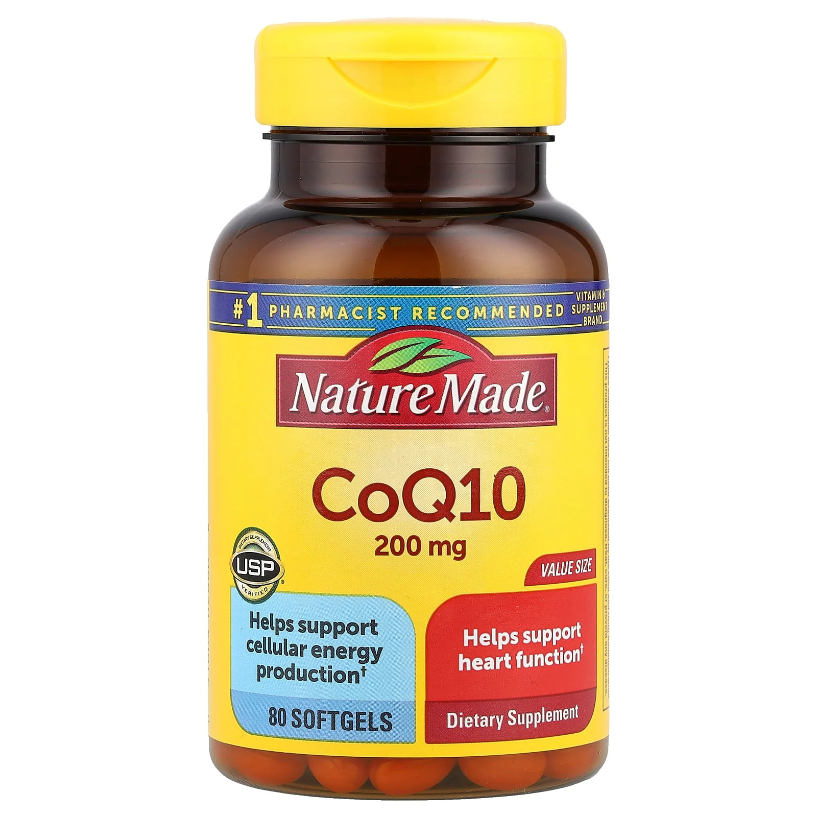 2 X Nature Made, CoQ10, 200 mg, 80 Softgels
