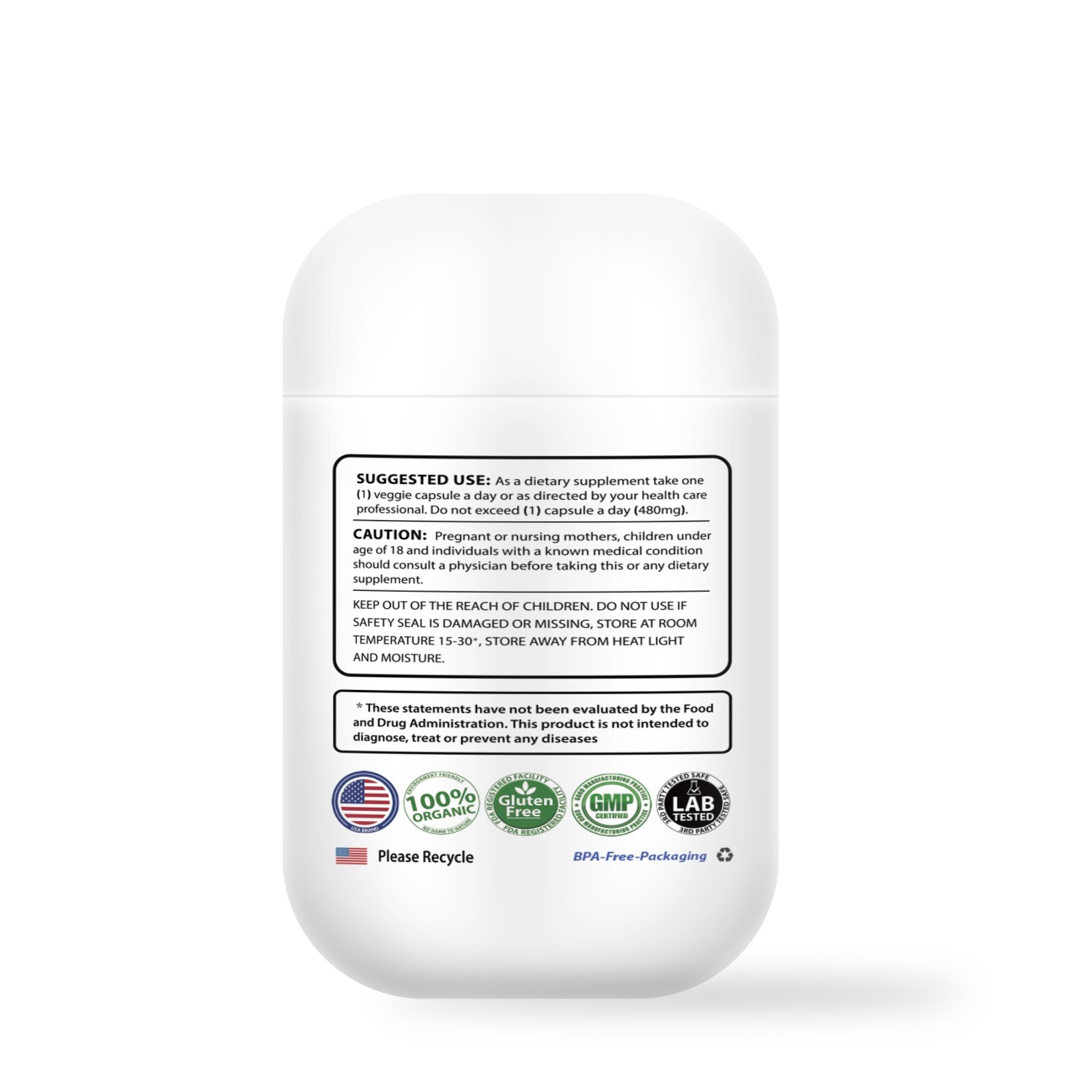 60 Billion Probiotic 60 Capsules Prebiotics Blend Support Gut & Digestive Health