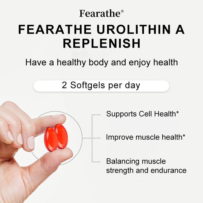 Fearathe Urolithin a Supplement 5000Mg – Muscle Strength-30/60/120 Softgels