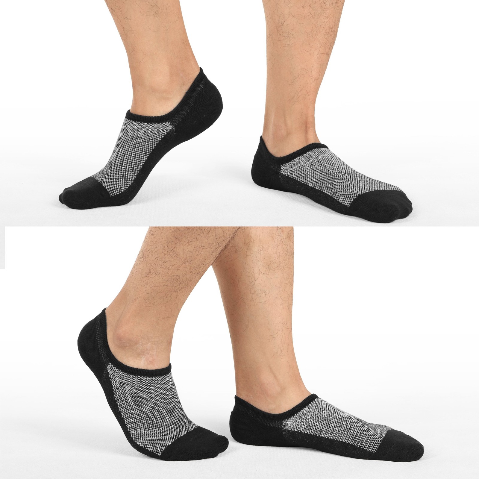 Mottee&Zconia No Show Socks for Unisex Mens Womens Low Cut No See Liner Invis…