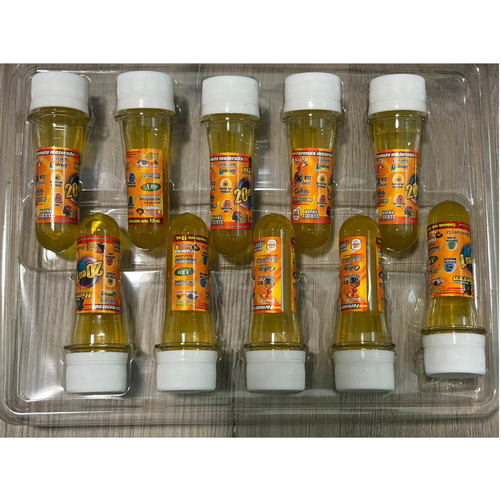 20 in 1 Liquid Multivitamin Oral 10 x 15ml, 20 en 1 Ampolletas Vitaminado