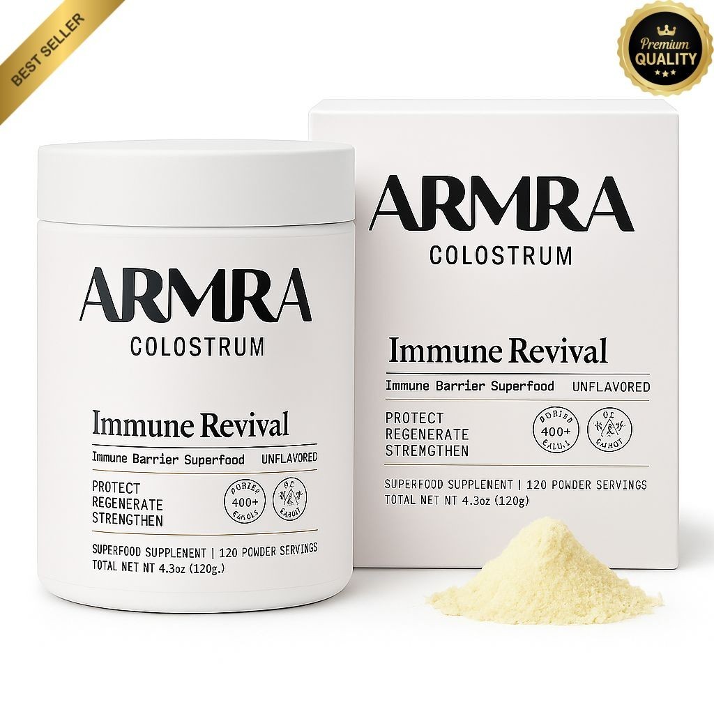 ARMRA Colostrum Superfood Grass-Fed Immune Fitness Brain Benefits Unflavored New